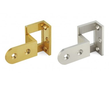 Brass Overlay Door Angle Hinge